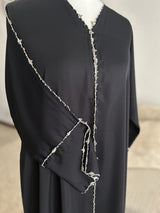 Abaya de cérémonie noire à strass Qamira
