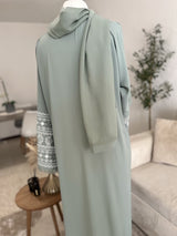 Abaya Signature vert d'eau Qamira