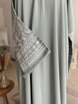 Abaya Signature vert d'eau Qamira
