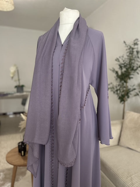 Abaya Cérémonie — Violet Clair